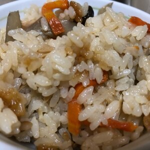 ツナと根菜の炊き込みご飯